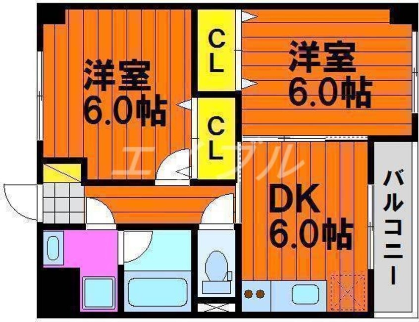 間取図 ウッドコート医大南