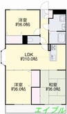 ラ・パセーラ 3LDKの間取り