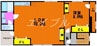 宮本ビル 1LDK+Sの間取り
