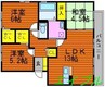グリーンコスミオン 3LDKの間取り