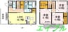 ノース　パーク　Ⅱ 3LDKの間取り
