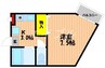 RuRu今 1Kの間取り