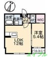 エトール 1LDKの間取り