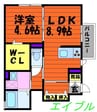 RadicaleⅡ 1LDKの間取り