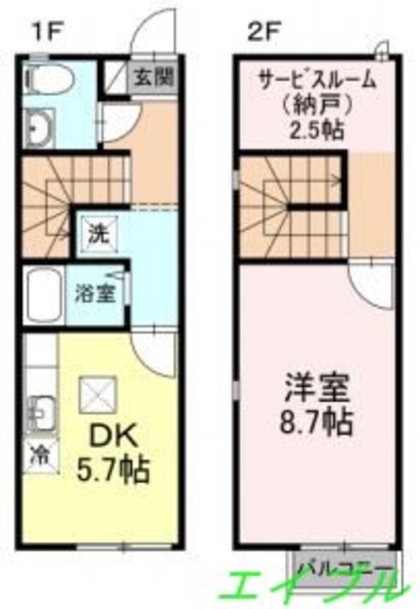 間取図 リースランド福島　Ａ棟