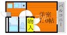 ForRent M1 1Kの間取り