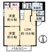 THRIVE FUKUHAMA　Ａ棟 2LDKの間取り
