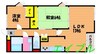 ヴィラ・ノーバ 2LDKの間取り
