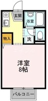 レジデンス高柳Ａ棟 1Rの間取り
