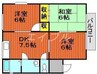 ジュネス 3DKの間取り
