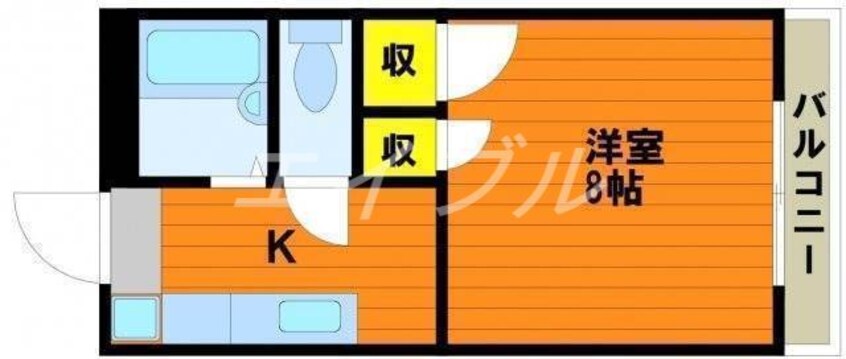 間取図 エスポアール北長瀬