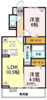 Ｄ-ｒｏｏｍ141　Ⅱ 2LDKの間取り