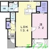 リバーガーデン 1LDKの間取り