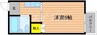 高山コーポ 1Kの間取り