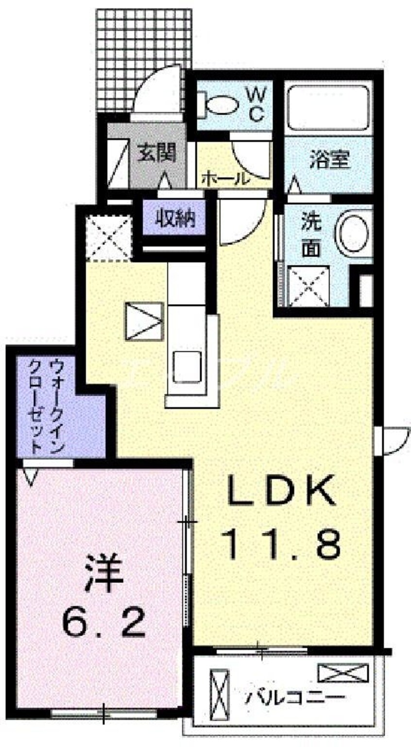 間取図 ラ・カーサ・エテルノ　Ａ