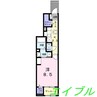 ブリーズ・プロムナード 1Kの間取り