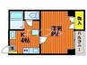 はなやびる 1Kの間取り
