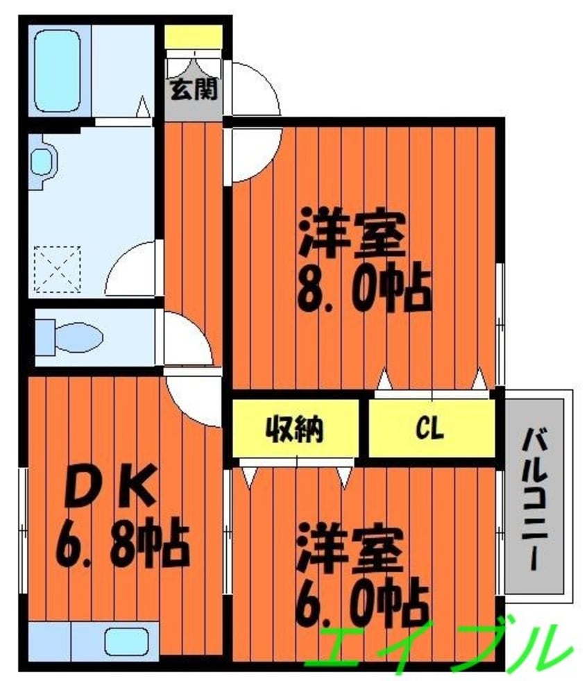 間取図 ピオーネ三宅