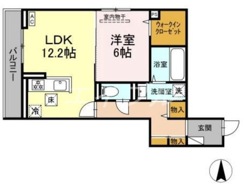 間取図 （仮）D-room東富井