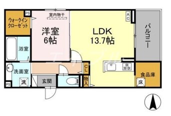 間取図 （仮）D-room東富井