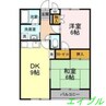 セブンアルコＢ 2DKの間取り