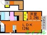 Square Villa 福島 1LDKの間取り