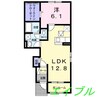 パーク・ヴィラ酒津 1LDKの間取り