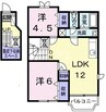 エトワール 2LDKの間取り
