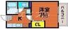 ナウ・ビラージュ 1Kの間取り