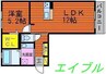 アヴァンスⅡ 1LDKの間取り