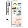 キートス 1LDKの間取り