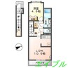 キートス 1LDKの間取り