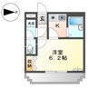 グランチェスタ 1Kの間取り