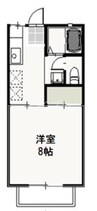 コーポ・レーベン　Ｂ棟 1Kの間取り