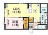 ベル・ポスト 1LDKの間取り