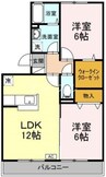 パーチェ 2LDKの間取り