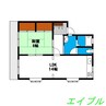 シティパレス西崎 1LDKの間取り