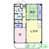 マリッチ　岡 2LDKの間取り