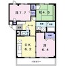 ファインレジデンスＫＮ 3DKの間取り