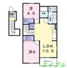 ラ・メゾン・サンパティーク 2LDKの間取り
