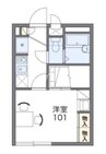 レオパレス操 1Rの間取り