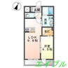 グローリアオオフク 1LDKの間取り