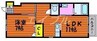 メゾン中村Ⅱ 1LDKの間取り