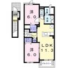 リアン　２ 2LDKの間取り