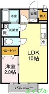 アローネ　Ｃ棟 1LDKの間取り