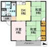 プレジール西島　B棟 3DKの間取り