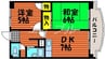 ふぁみーるらぽむ 2DKの間取り