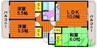 ドミール福島Ｂ 3LDKの間取り