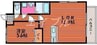 Flats豊成 1LDKの間取り