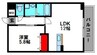 Flats豊成 1LDKの間取り